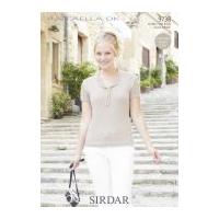 Sirdar Ladies Top Raffaella Knitting Pattern 9738 DK