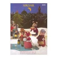 Sirdar Dickensian Mice Toys Country Style Knitting Pattern 4132 DK