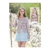 Sirdar Ladies & Girls Cardigans Crofter Knitting Pattern 7009 DK