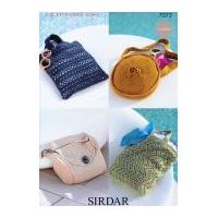 Sirdar Ladies Bags Cotton Crochet Pattern 7073 DK