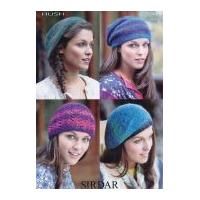Sirdar Ladies Hats Hush Knitting Pattern 7099 Lace