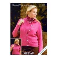 sirdar ladies cardigan top twin set country style knitting pattern 843 ...