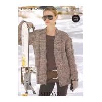 Sirdar Ladies Coats Denim Ultra Knitting Pattern 8951 Super Chunky