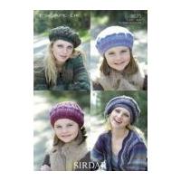 Sirdar Ladies & Girls Beret Hats Knitting Pattern 9075 DK