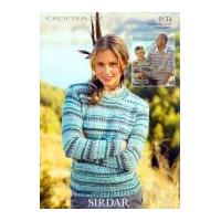 Sirdar Family Sweaters Crofter Knitting Pattern 9133 DK