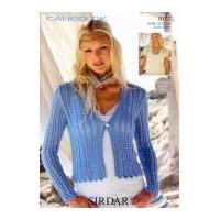 Sirdar Ladies Cardigans Calico Knitting Pattern 9157 DK