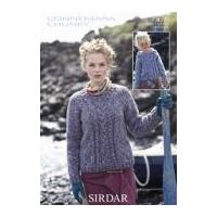 Sirdar Ladies & Girls Sweater & Hoodie Knitting Pattern 9308 Chunky