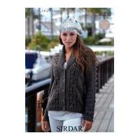 Sirdar Ladies Cardigan Country Style Knitting Pattern 9437 DK