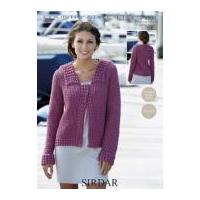 Sirdar Ladies Jacket Country Style Crochet Pattern 9506 4 Ply
