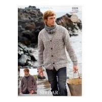 Sirdar Mens Cardigans Knitting Pattern 9309 Chunky