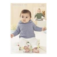 sirdar baby sweater hoodie knitting pattern 1416 dk