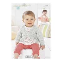 Sirdar Baby Cardigans Baby Crofter Knitting Pattern 1448 DK