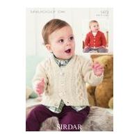 sirdar baby cardigans knitting pattern 1473 dk