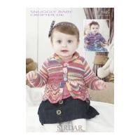 Sirdar Baby Cardigans Baby Crofter Knitting Pattern 1485 DK