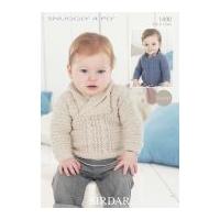 Sirdar Baby Sweaters Crochet Pattern 1490 4 Ply