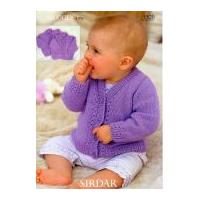 Sirdar Baby Cardigans Knitting Pattern 1520 4 Ply