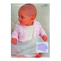 Sirdar Baby Boleros Pearls Knitting Pattern 1690 DK