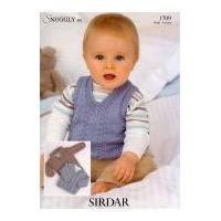 Sirdar Baby Sweaters & Tank Top Knitting Pattern 1709 DK