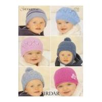 Sirdar Baby Hats Knitting Pattern 1711 DK