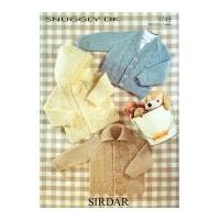 Sirdar Baby Cardigans & Jackets Knitting Pattern 1749 DK