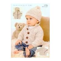 sirdar baby jackets sweater hat knitting pattern 1776 dk