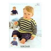 Sirdar Baby Sweaters Knitting Pattern 1811 DK