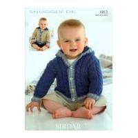 Sirdar Baby Jackets Knitting Pattern 1813 DK