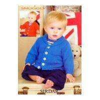 Sirdar Baby Cardigans Knitting Pattern 1897 DK