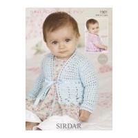 sirdar baby cardigans crochet pattern 1901 4 ply