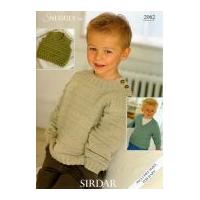 Sirdar Boys Sweaters & Tank Top Knitting Pattern 2062 DK
