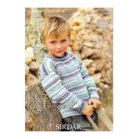 Sirdar Boys Sweaters Crofter Knitting Pattern 2256 DK
