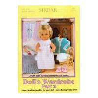Sirdar Knitting Pattern Book Doll's Wardrobe Part 2 268 4 Ply, DK