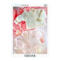 Sirdar Baby Cardigans Knitting Pattern 3043 DK