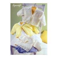 Sirdar Baby Cardigans & Sweater Knitting Pattern 3101 DK