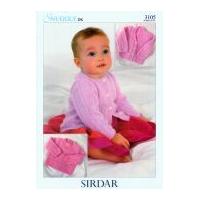 Sirdar Baby Cardigans & Sweater Knitting Pattern 3105 DK