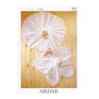 Sirdar Baby Shawls Knitting Pattern 3851 2 Ply