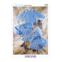 Sirdar Baby Cardigan, Jacket & Sweater Knitting Pattern 3898 DK