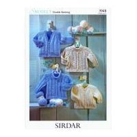 sirdar baby cardigans sweaters knitting pattern 3948 dk