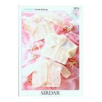 Sirdar Baby Matinee Coats Knitting Pattern 3974 DK