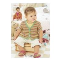 Sirdar Baby Cardigans & Shoes Knitting Pattern 1241 DK