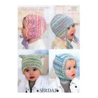 Sirdar Baby Hats Baby Crofter Knitting Pattern 1257 DK