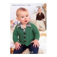 Sirdar Baby Cardigans Knitting Pattern 1265 DK