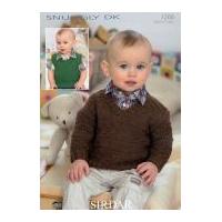 Sirdar Baby Sweater & Tank Top Knitting Pattern 1266 DK