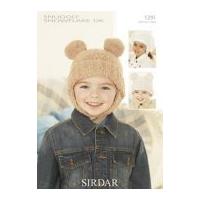 Sirdar Baby & Childrens Novelty Hats Snowflake Knitting Pattern 1291 DK