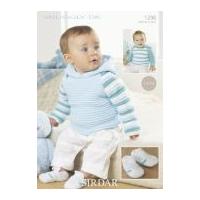 Sirdar Baby Hoodies & Shoes Crochet Pattern 1296 DK