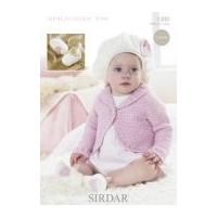 sirdar baby cardigan beret booties crochet pattern 1300 dk