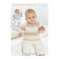 Sirdar Baby Sweater & Hoodie Knitting Pattern 1306 DK