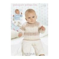 sirdar baby sweater hoodie knitting pattern 1306 dk