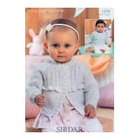 Sirdar Baby Cardigans Knitting Pattern 1376 DK