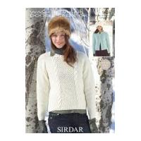 Sirdar Ladies Cardigan & Sweater Wash 'n' Wear Knitting Pattern 9626 DK